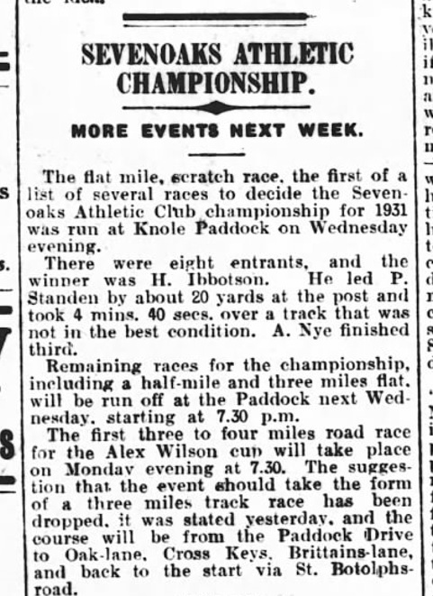 News Article 1931 champs